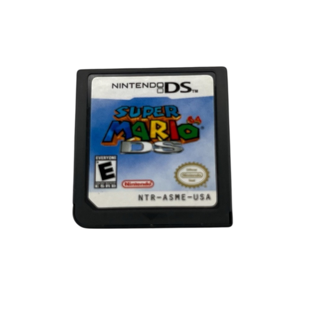Nintendo DS Super Mario Game Cartridge - Black and Blue